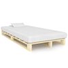 vidaXL Estructura cama palets sin colch&oacute;n madera maciza pino 120x200cm