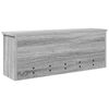 vidaXL Perchero de pared con estante Gris Sonoma 80 x 20 x 30 cm