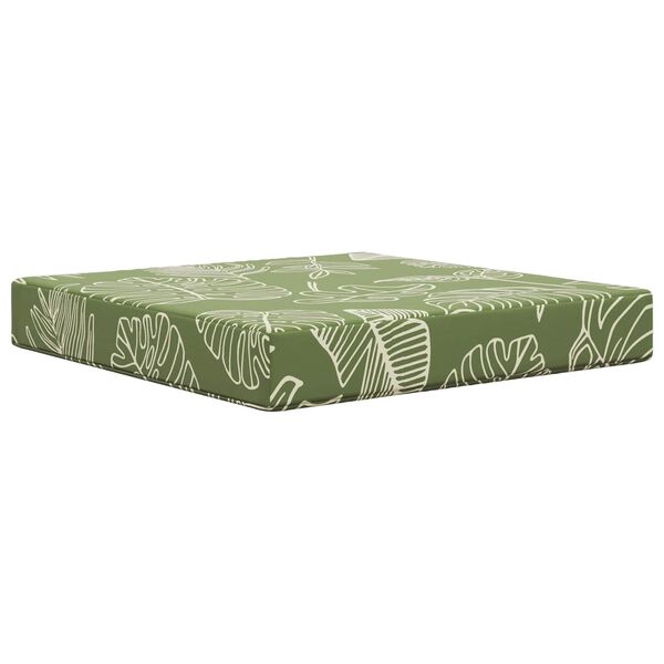 vidaXL Coj&iacute;n para sof&aacute; de exterior 3 pcs Dise&ntilde;o de Hojas Poli&eacute;ster