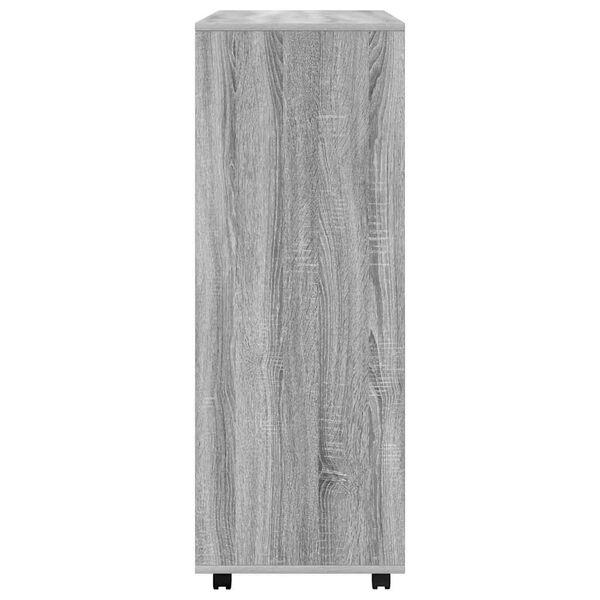 vidaXL Armario madera contrachapada gris Sonoma 80x40x110 cm