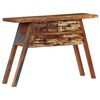 vidaXL Mesa consola madera maciza reciclada 110x30x75 cm