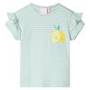 Camiseta infantil verde menta 92
