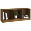 vidaXL Mueble de TV de madera maciza pino marrón miel 104x33x41 cm