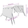 vidaXL Toldo bimini 3 arcos con paredes laterales 183x(154-167)x137 cm