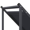 vidaXL Leñero antracita 70x43x34,5 cm Acero laminado en frío