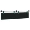 vidaXL Cabecera Colgante Rayado Verde oscuro 210 x 55 x 5 cm tela