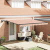 vidaXL Toldo Retr&aacute;ctil Manual Multicolor 400 x 300 cm tela