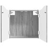 vidaXL Armario para dianas Sonoma gris 56 x 12 x 63 cm