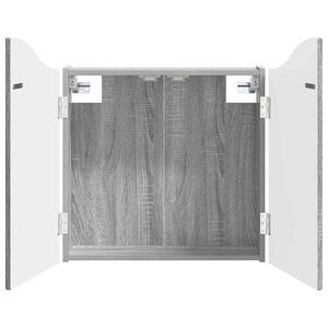 vidaXL Armario para dianas Sonoma gris 56 x 12 x 63 cm