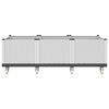 vidaXL Jardinera con ruedas PP blanco 150x80x54 cm