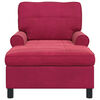 vidaXL Sill&oacute;n reclinable Rojo vino 91 x 157 x 91 cm Terciopelo