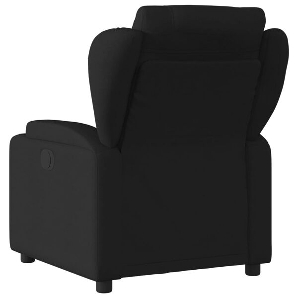vidaXL Sill&oacute;n reclinable de tela negra