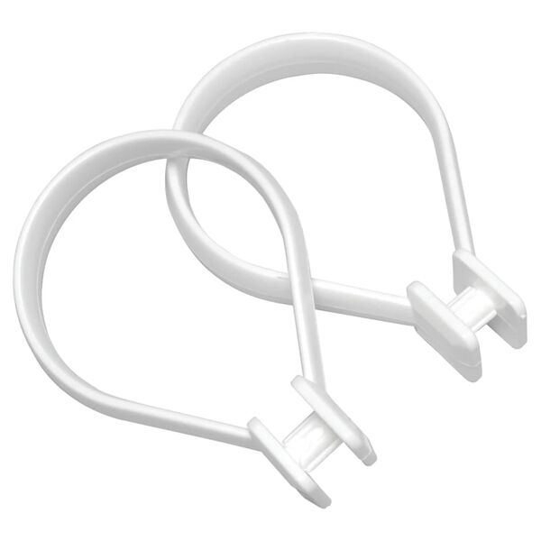 Sealskin Anillas para cortina de ducha 12 unidades blanco