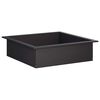 vidaXL Anillo para hoguera Negro 90 x 90 x 25 cm Acero