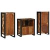 vidaXL Juego de muebles de baño 3 pcs Madera reciclada maciza