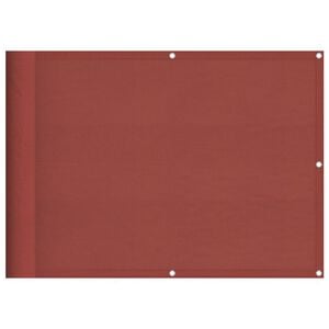 vidaXL Biombo para balc&oacute;n terracota 75x800 cm 100 % poli&eacute;ster Oxford
