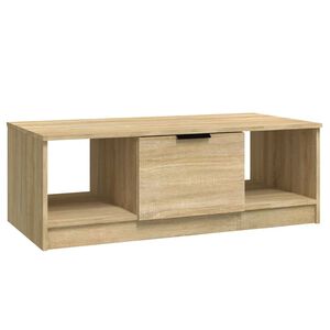 vidaXL Mesa de centro madera de ingenier&iacute;a roble Sonoma 102x50x36 cm