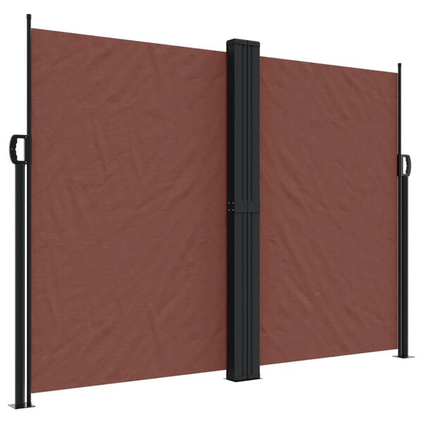 vidaXL Toldo lateral retráctil marrón 180x1000 cm