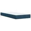 vidaXL Cama box spring con colch&oacute;n terciopelo azul 90x190 cm