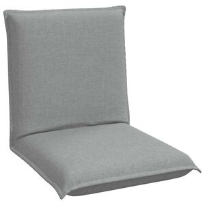vidaXL Sill&oacute;n ajustable Gris Claro Tela