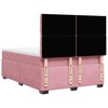vidaXL Cama box spring con colch&oacute;n terciopelo rosa 140x200 cm