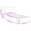 vidaXL Cama para ni&ntilde;os con cabecero con cabecera Rosa 90 x 200 cm tela