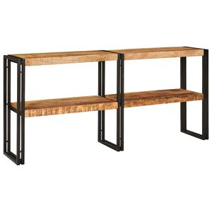 vidaXL Mesa Consola Marr&oacute;n 160 x 33 x 75 cm Madera de mango maciza
