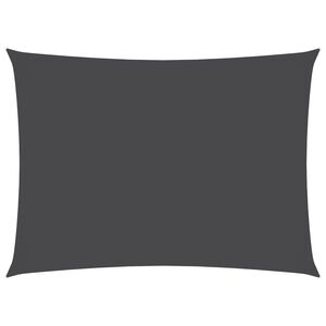 vidaXL Toldo de vela rectangular tela Oxford gris antracita 3x5 m