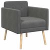 vidaXL Sill&oacute;n auxiliar Gris oscuro Tela de Pana