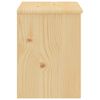 vidaXL Mesita de noche madera maciza de pino madera clara 35x30x40 cm