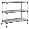 vidaXL Carrito de cocina madera ingenier&iacute;a gris Sonoma 102x50x95 cm