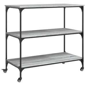 vidaXL Carrito de cocina madera ingenier&iacute;a gris Sonoma 102x50x95 cm