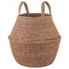 vidaXL Maceta con asas Natural &Oslash; 22 x 20 cm 100% Hierba marina