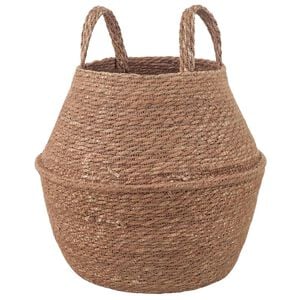 vidaXL Maceta con asas Natural &Oslash; 22 x 20 cm 100% Hierba marina