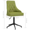 vidaXL Silla de comedor giratoria de terciopelo verde claro