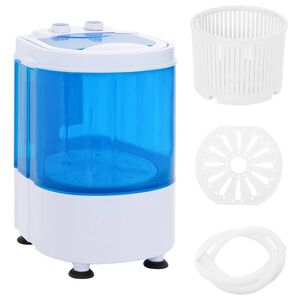 vidaXL Mini lavadora con 1 tambor 2,6 kg