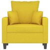vidaXL Sill&oacute;n de tela amarillo claro 60 cm
