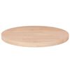 vidaXL Superficie de mesa redonda madera de roble sin tratar &Oslash;30x2,5cm