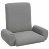 vidaXL Sill&oacute;n ajustable Gris oscuro Terciopelo granuloso