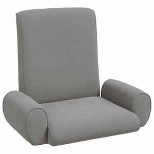 vidaXL Sill&oacute;n ajustable Gris oscuro Terciopelo granuloso