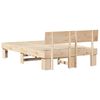 vidaXL Estructura de cama Natural 120 x 200 cm Madera de pino macizo