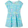 vidaXL Vestido infantil color aguamarina claro 104