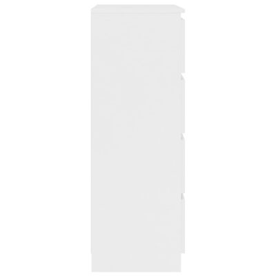 vidaXL Aparador de madera contrachapada blanco 60x35x98,5 cm