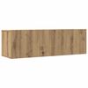 vidaXL Mueble para TV de pared madera contrachapada artesanal 7 piezas