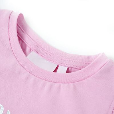 Camiseta infantil de manga volante color lila 92