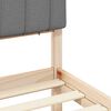 vidaXL Estructura de Cama con Cabecera Tapizada Gris Claro