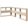 vidaXL Cabecero librer&iacute;a en forma de L madera maciza de pino 80 cm