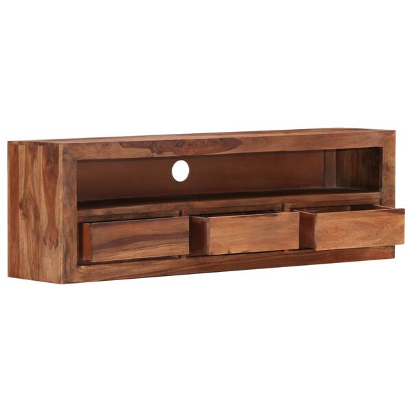 vidaXL Mueble de TV de madera maciza de acacia 120x30x40 cm