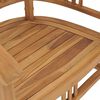 vidaXL Conjunto de comedor de jardín 3 piezas madera maciza de teca