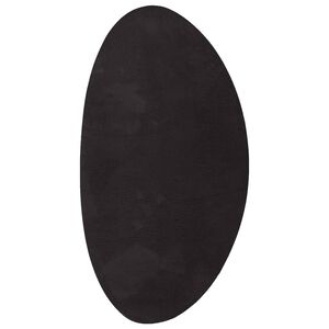 vidaXL Alfombra HUARTE Negro 80 x 150 cm Poli&eacute;ster